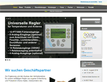 Tablet Screenshot of dolder-electronic.ch